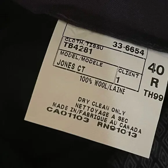 TED BAKER LONDON Men's Luxury Jones CT Dress Pants in Blue 40 x 30 NWOT